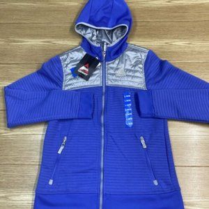 Girls Winter Jacket Gerry Youth Padded Coat Full Zip Ribbed Hooded NWT Size L